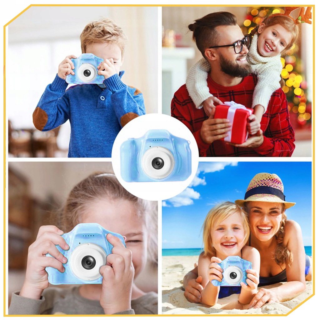 APARAT Fotograficzny CYFROWY DLA Dziecka DZIECI NIEBIESKI gry + KARTA 32GB Płeć chłopcy dziewczynki